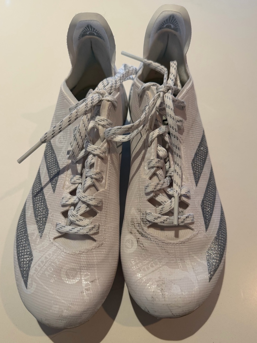 Adidas X Crazyfast FG Soccer Cleats White Silver Men's Size 6.5 Football Boots